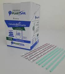 Canudos Sache Bio Plastsul 20cmx5mm Box 500 Unidades